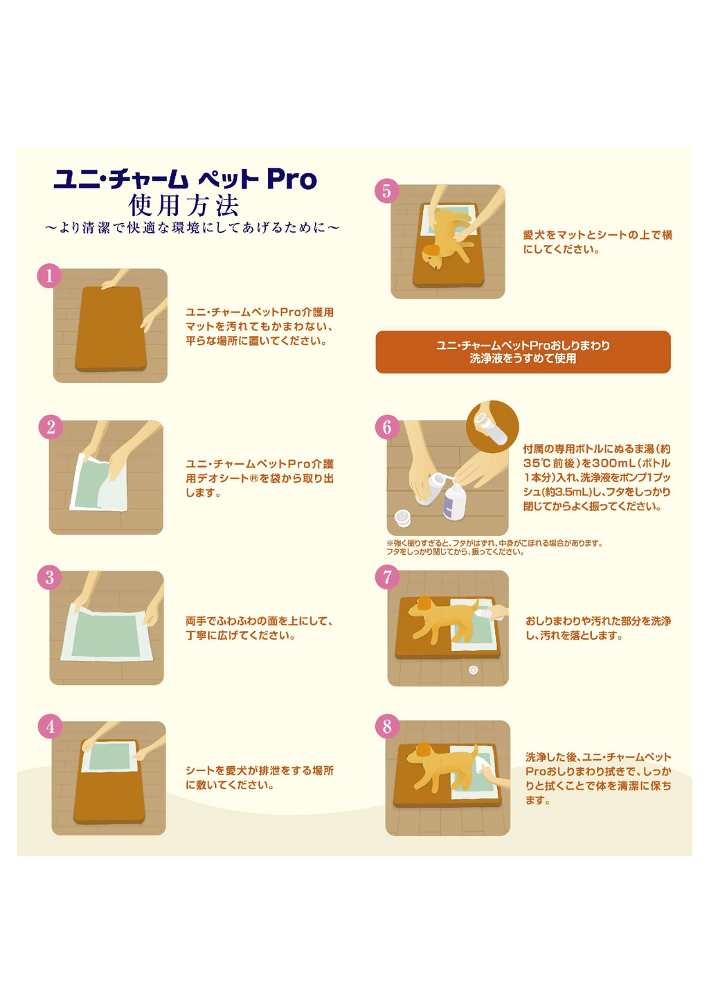 介護用マット(取替カバー付き) 大型犬用【獣医師推奨】 | ユニ・チャーム ペット Pro